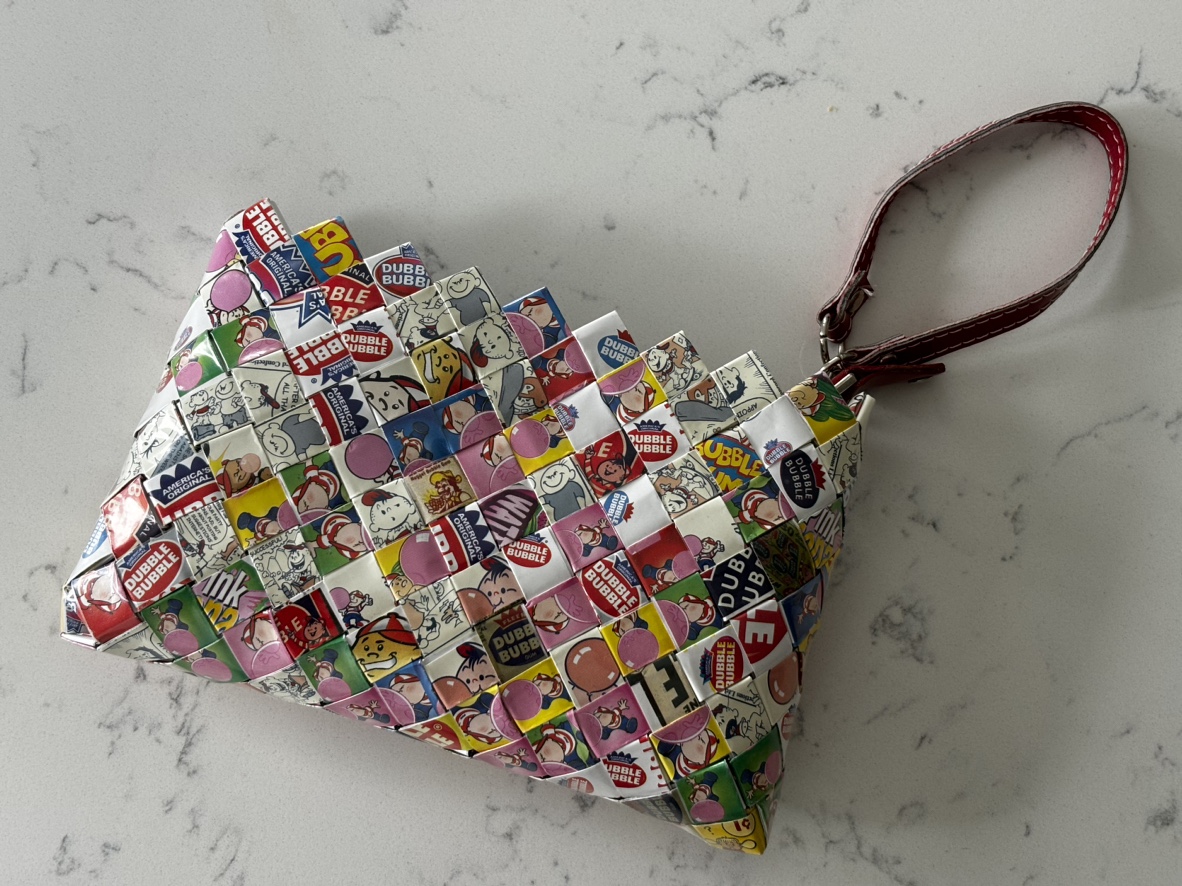 BRAND NEW gum wrapper wristlet/purse thumbnail