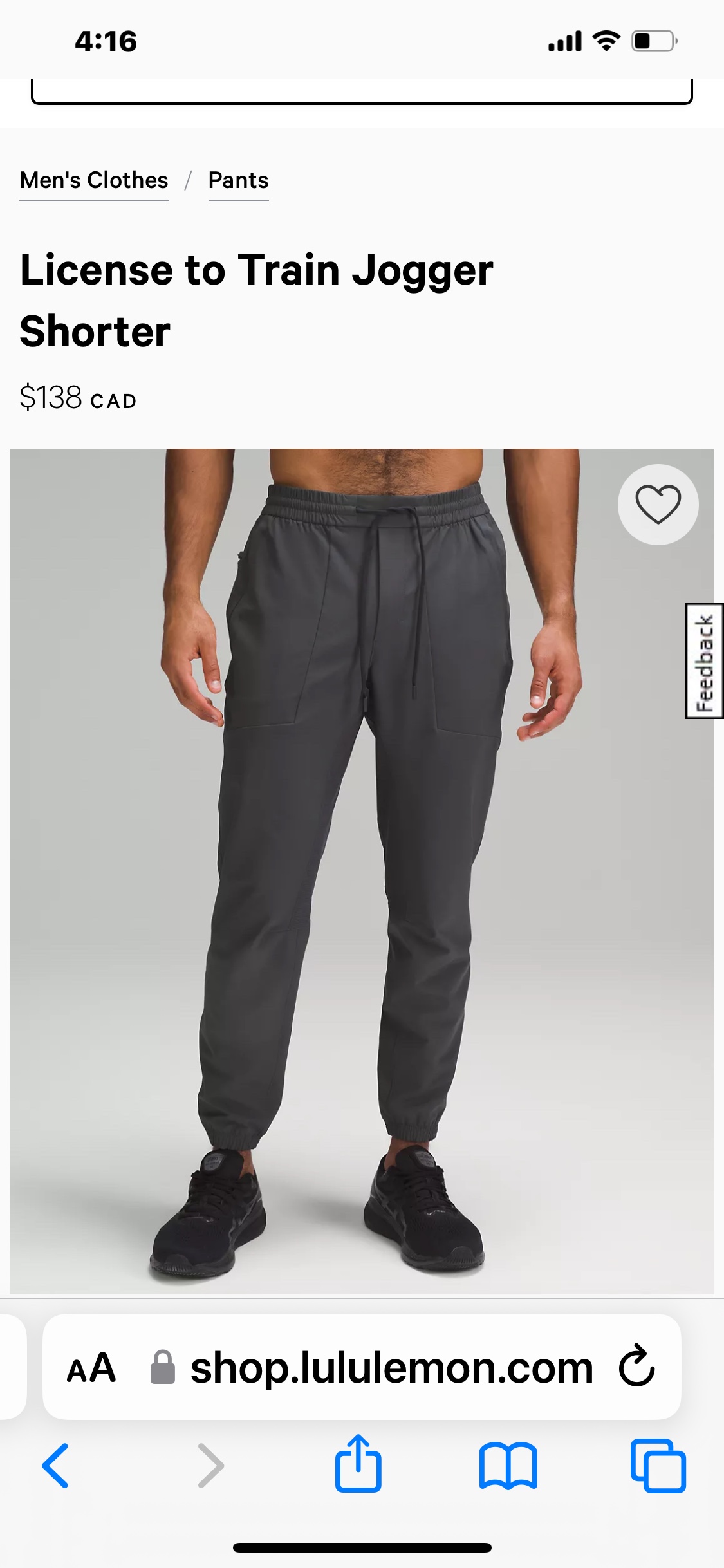 Lululemon men soft joggers