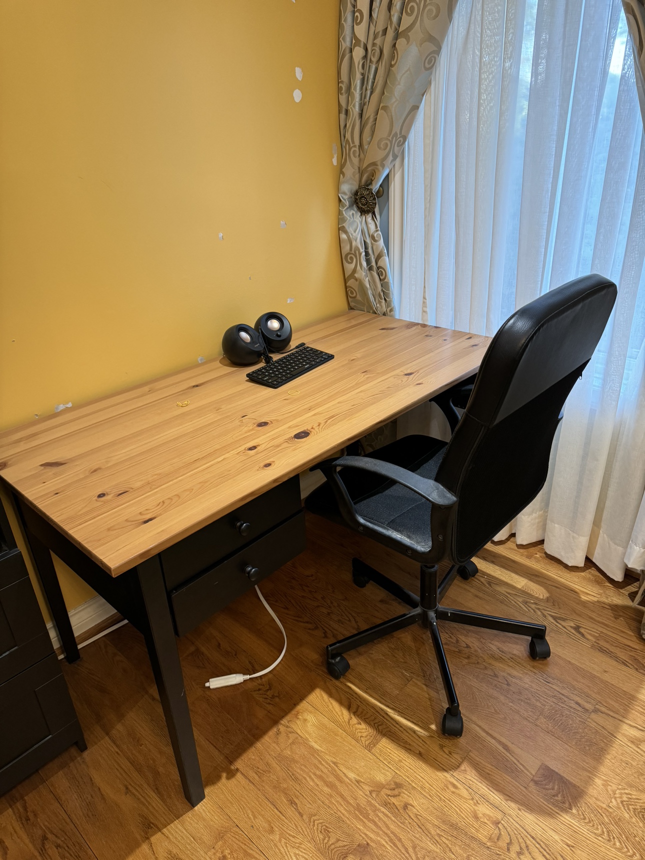 Computer desk with chair