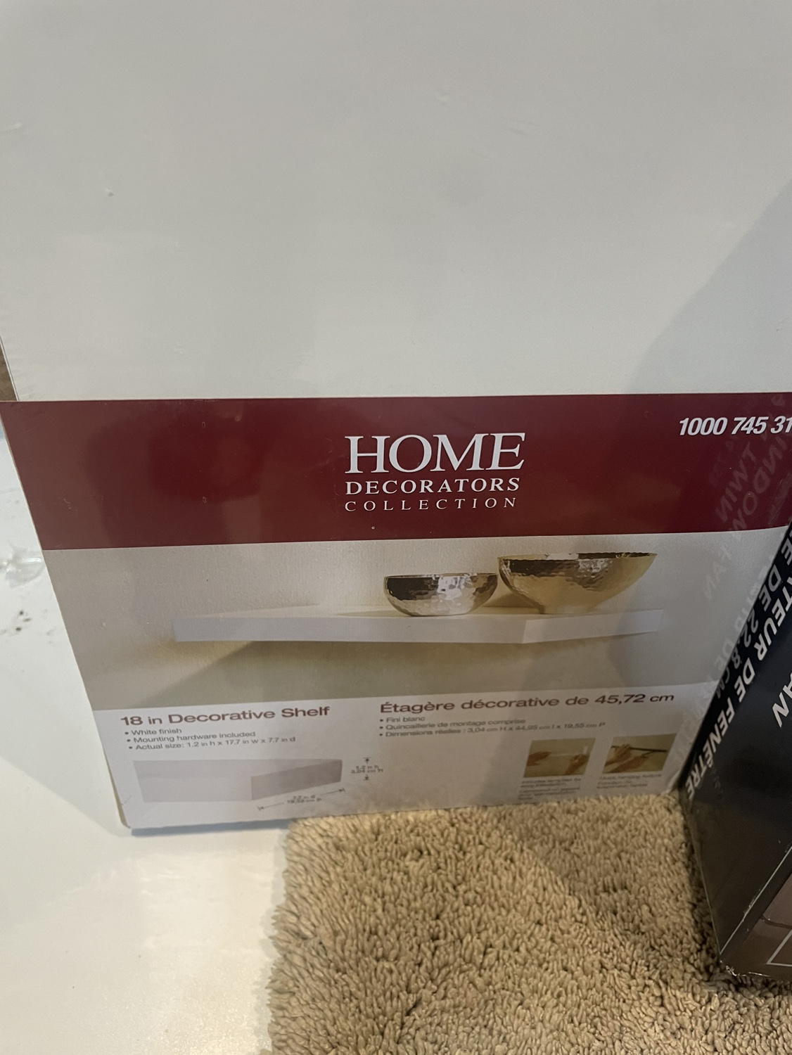 Brand new. Set of white shelf’s