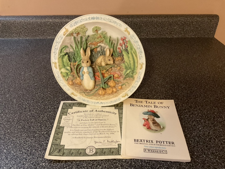 The Tale of Peter Rabbit and Benjamin Bunny Collector's Plate thumbnail