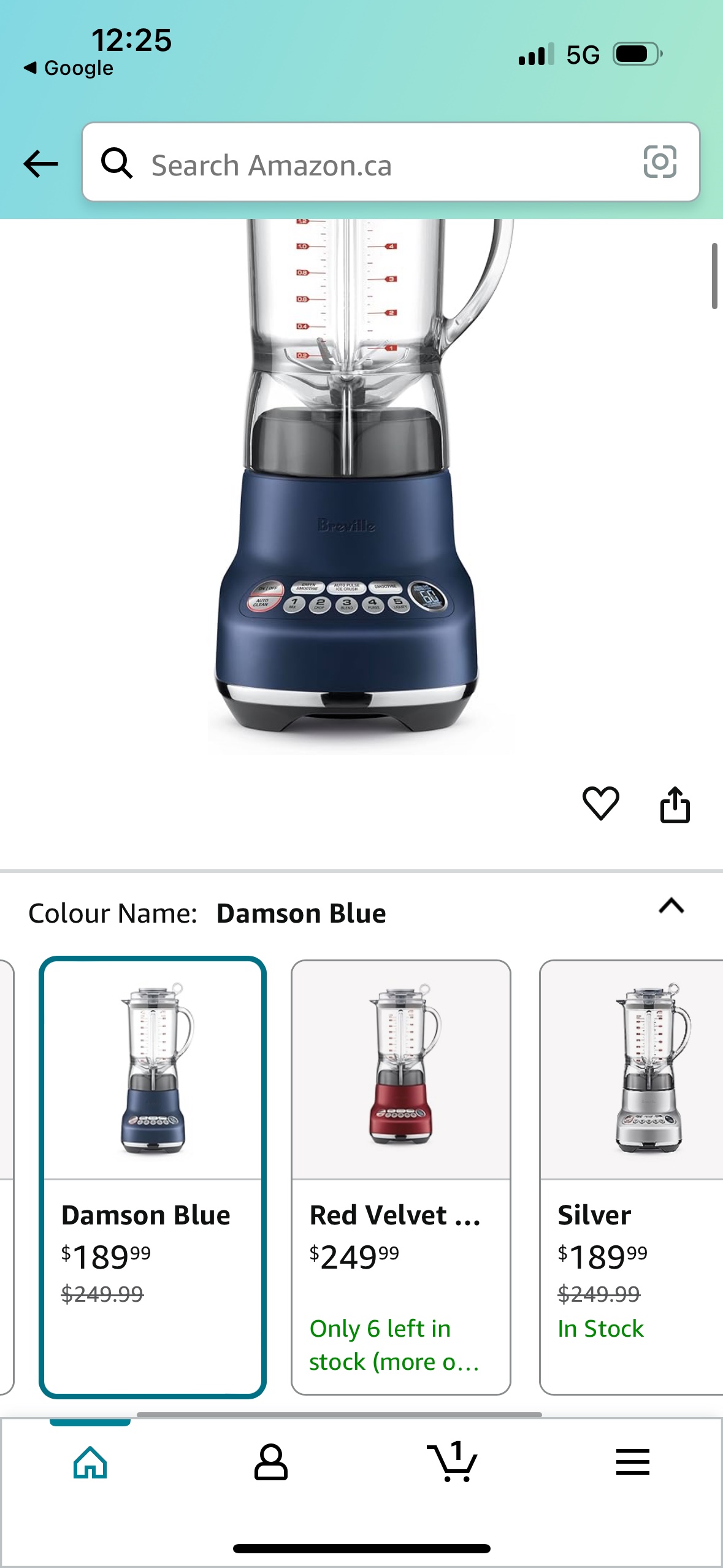 Breville Blender (1100W,1.5L) image indicator(8)