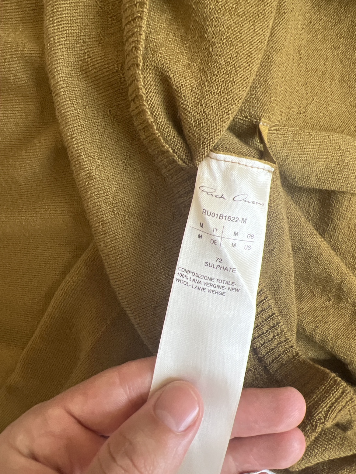 Rick Owen’s virgin wool sweater - photo 2