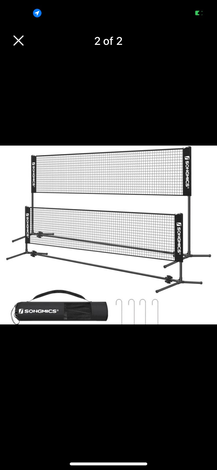 10 feet badminton/volleyball kid net thumbnail