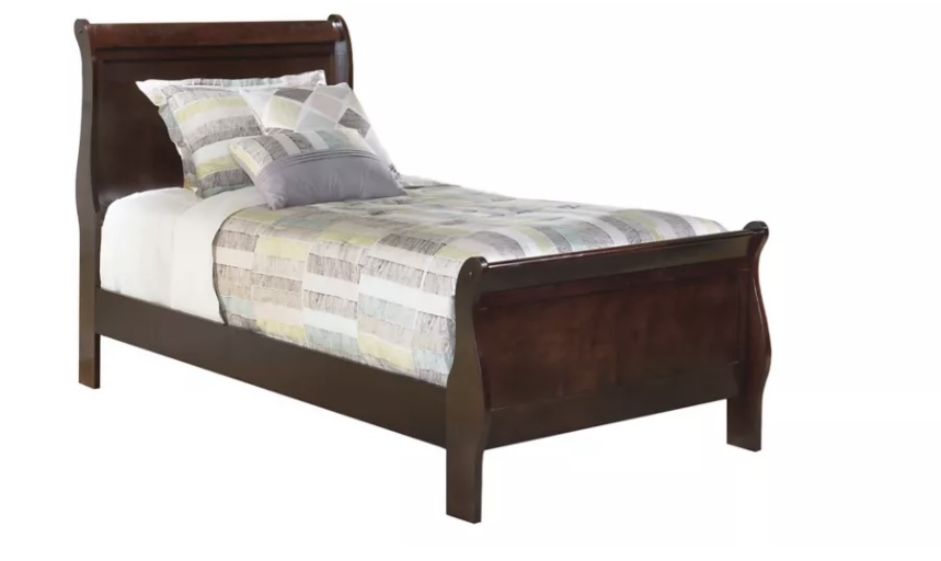 Twin  bed mattress color brown