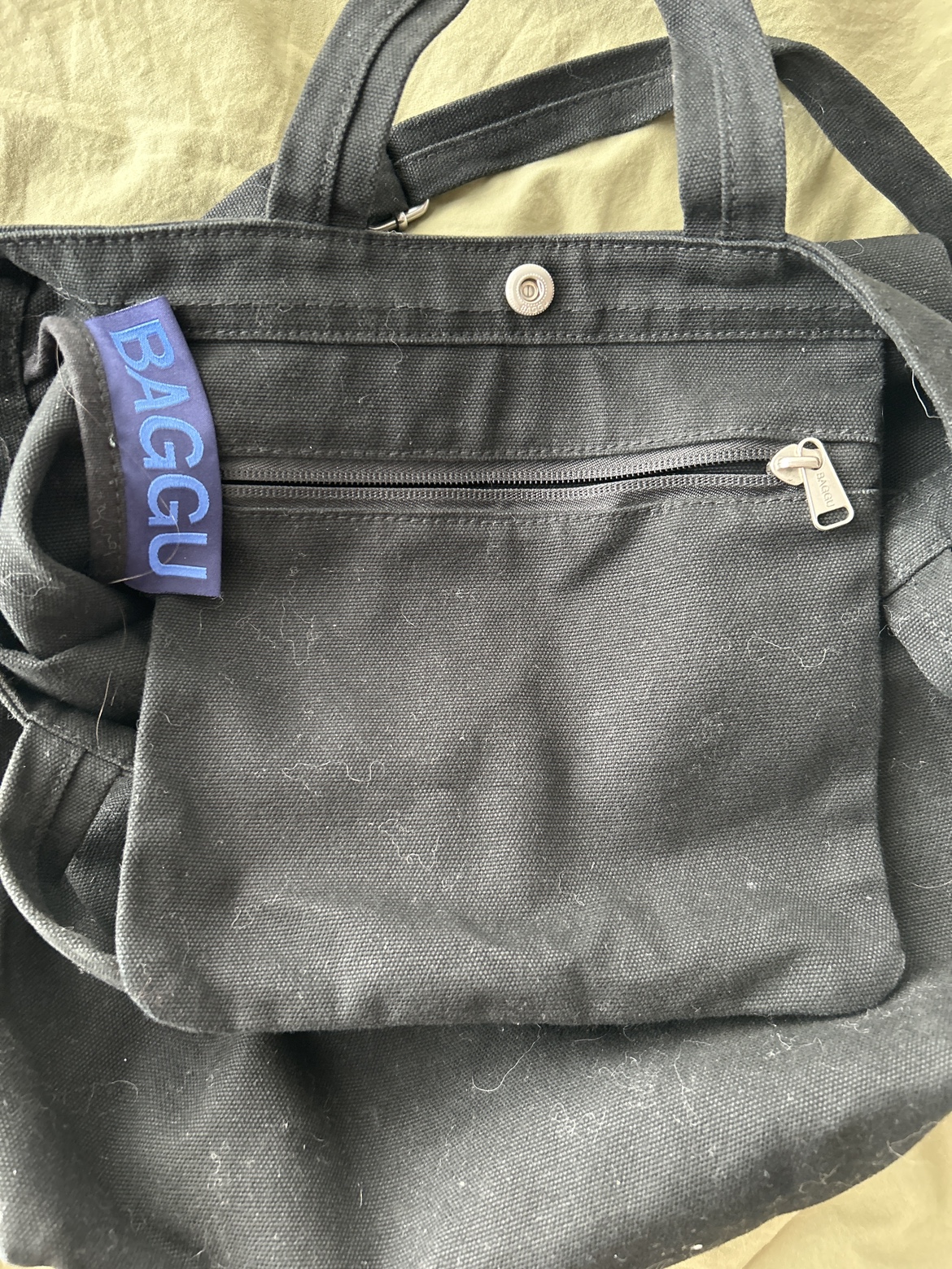 Black Baggu duck bag image indicator(2)