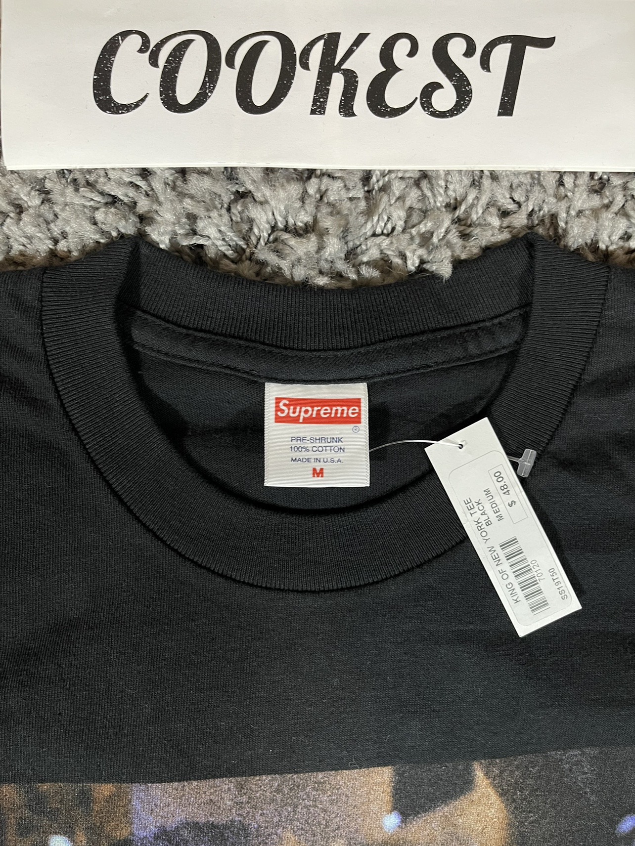2019SS Supreme King of New York Tee Black image indicator(3)
