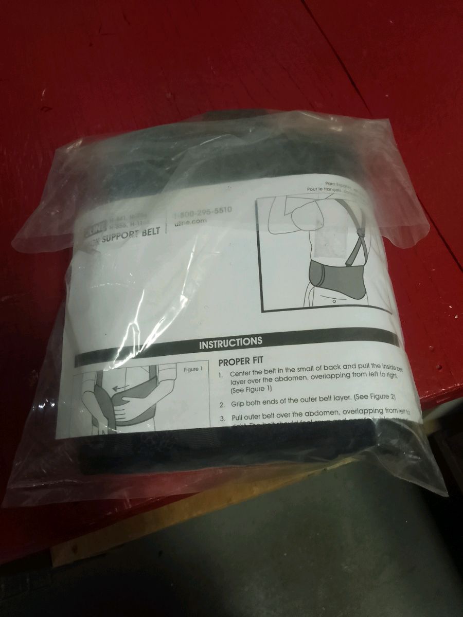 Uline back support belt. Brand new image indicator(2)