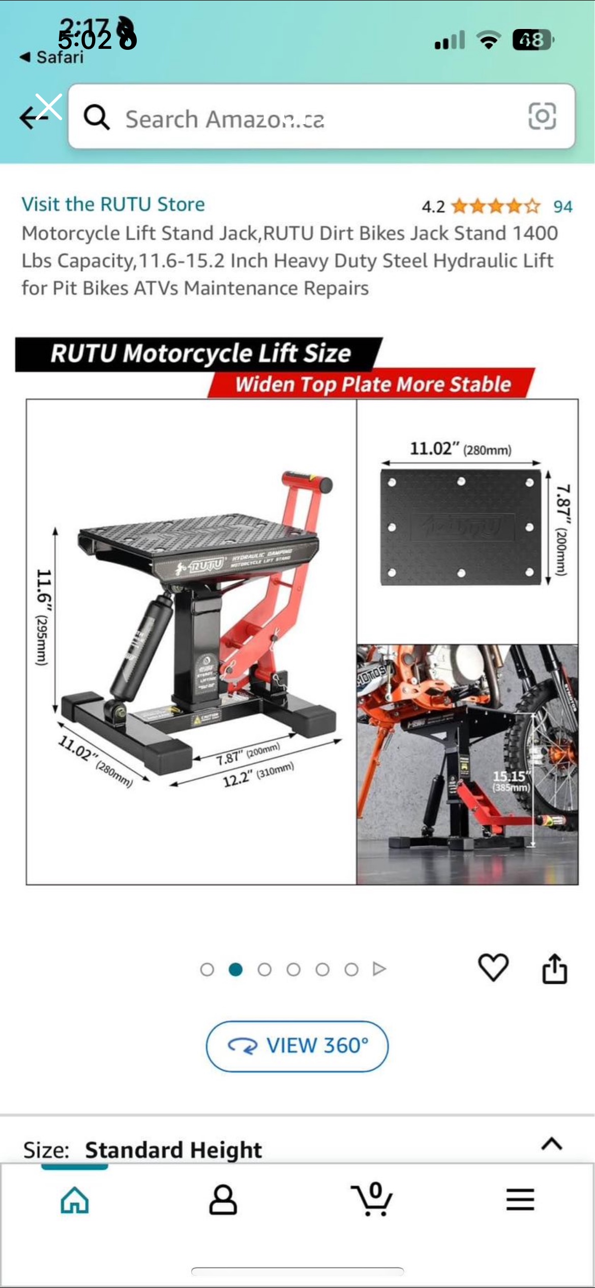 Motorcycle stand