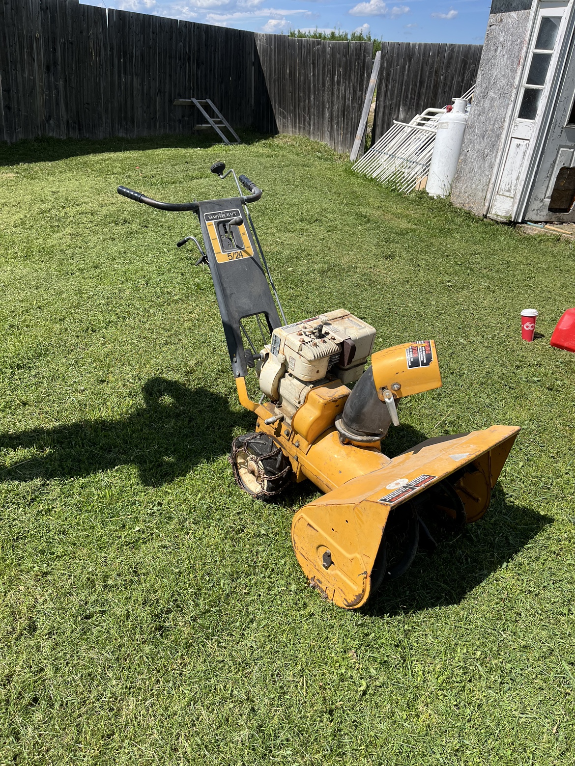 Older snow blower