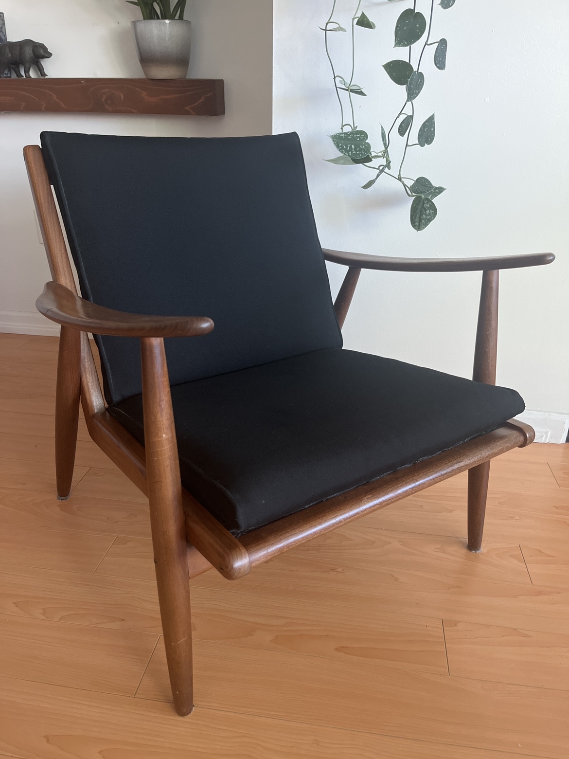 Solid wood MCM chair