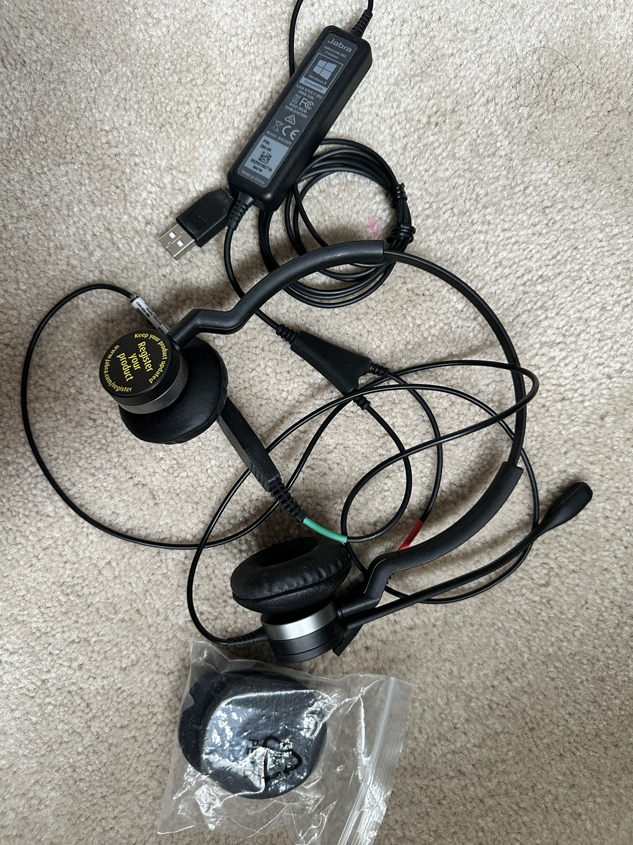 Jabra headset wired for office