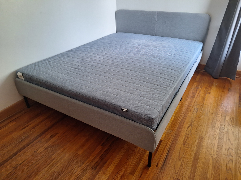 Ikea queen size bed and mattress