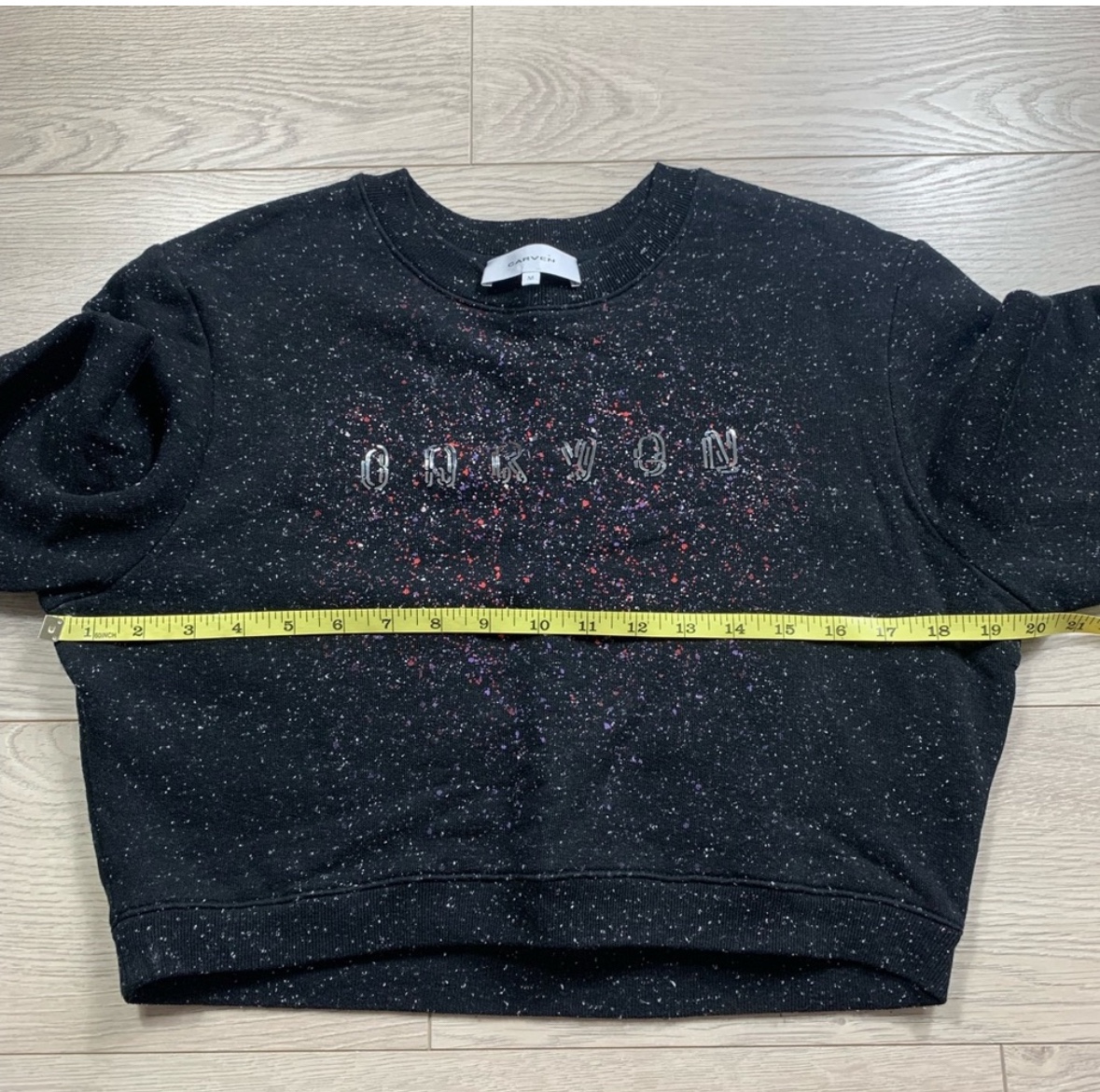 Carven Metallic Confetti Cropped Crewneck Sweater image indicator(9)