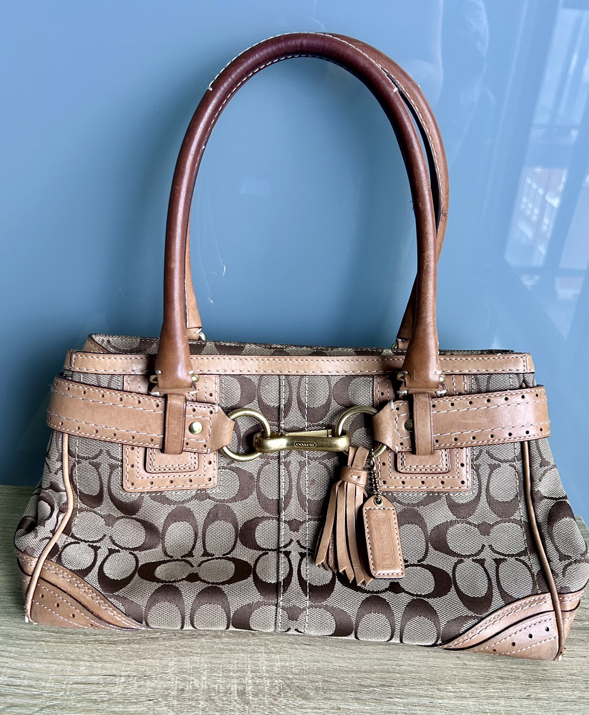Vintage Coach Monogram Purse 👜 thumbnail