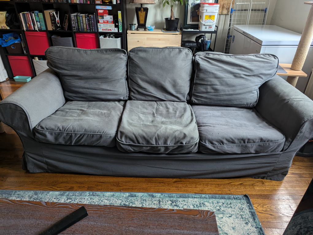 Ikea UPPLAND 3 seater couch in gray﻿ - Free for pick up