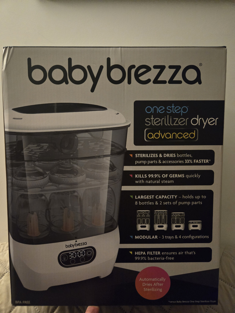 Baby Brezza Baby Bottle Sterilizer and Dryer - Brand New