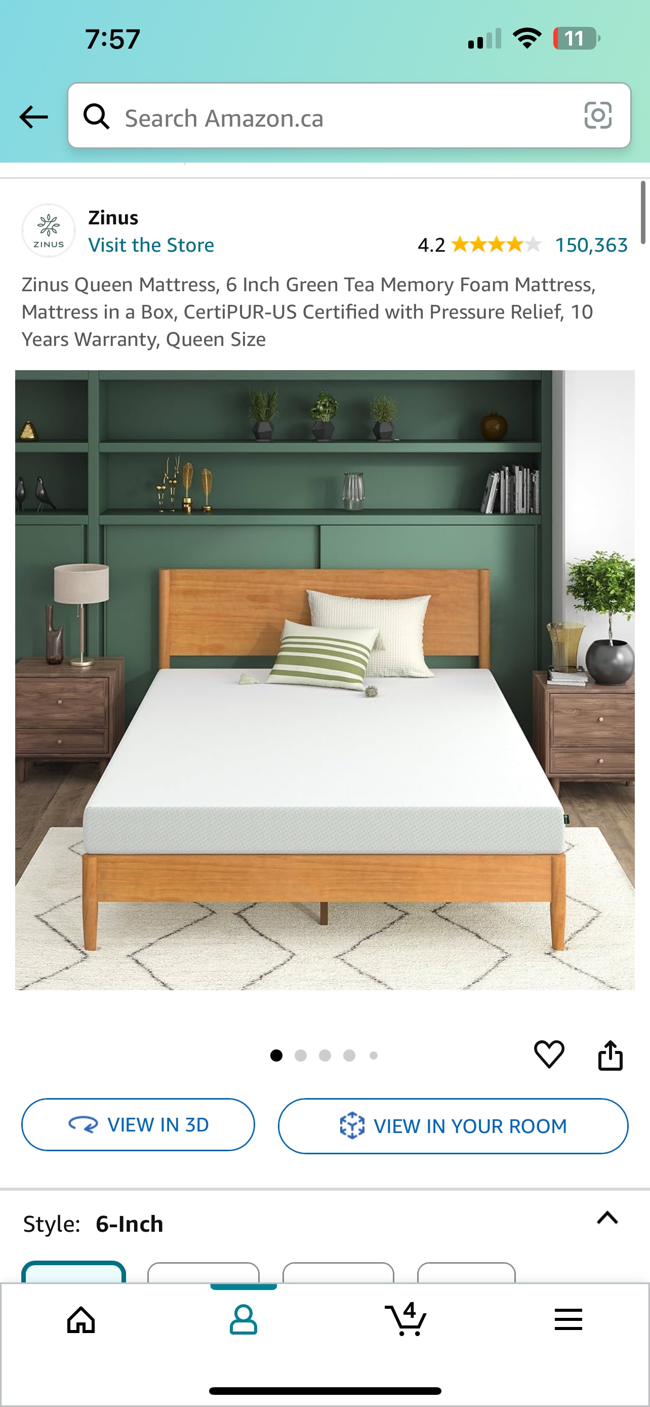 Queen Memory Foam Mattress - photo 2