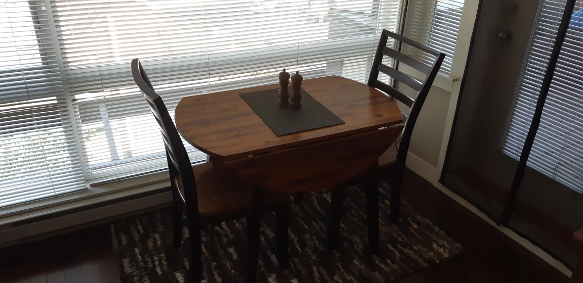 3 piece dining set (2 chairs + table)