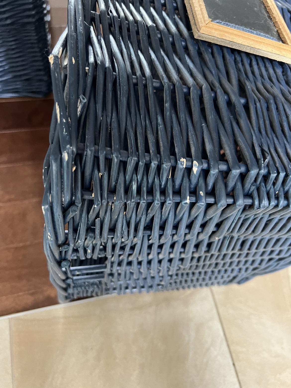 2 Blue Basket Organizers - photo 4