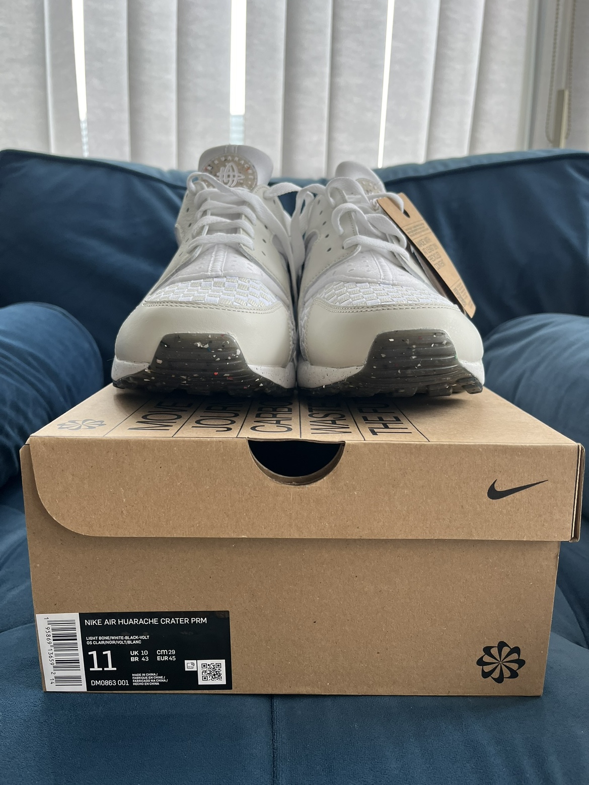 Air Huarache Crater Premium 'Light Bone' (US 11; fits smaller!) - photo 5