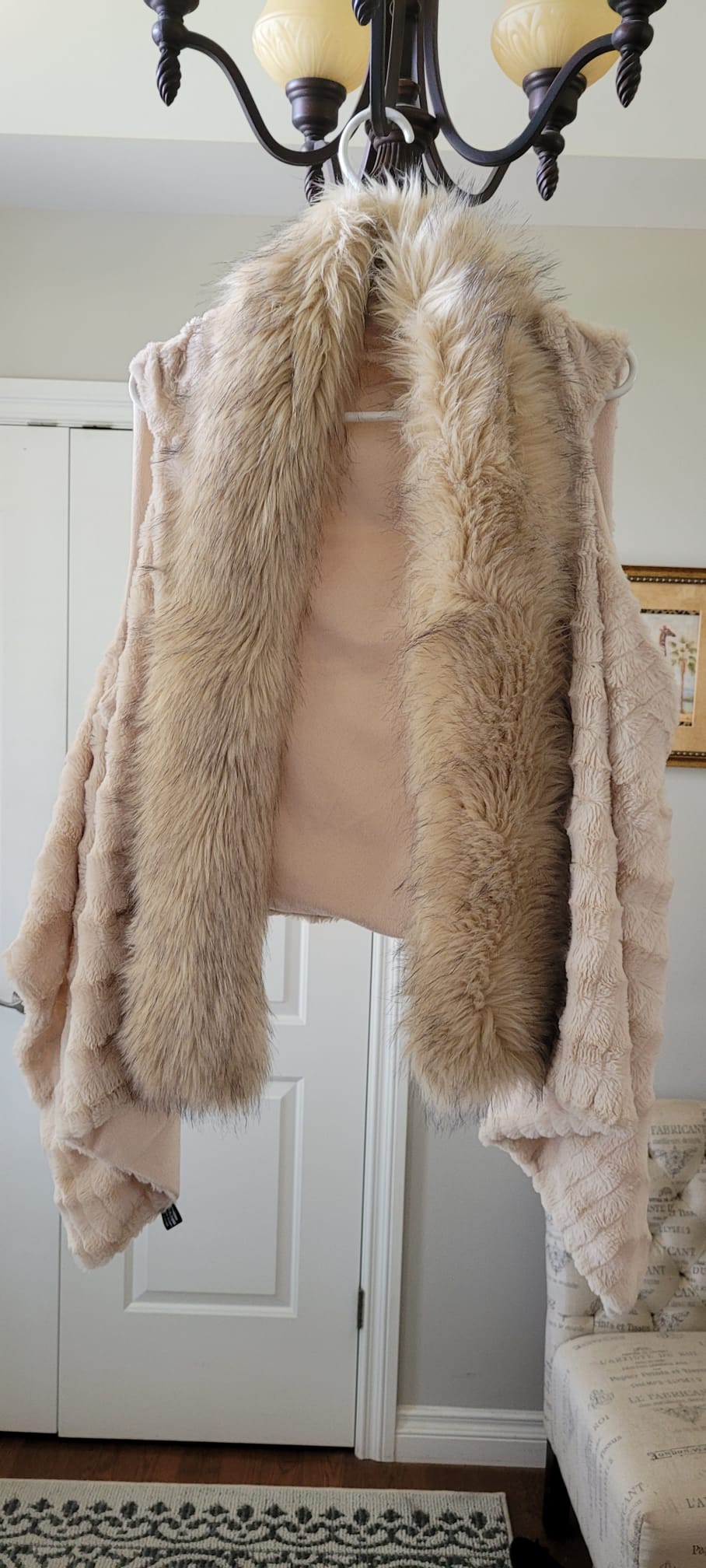 Faux fur vest