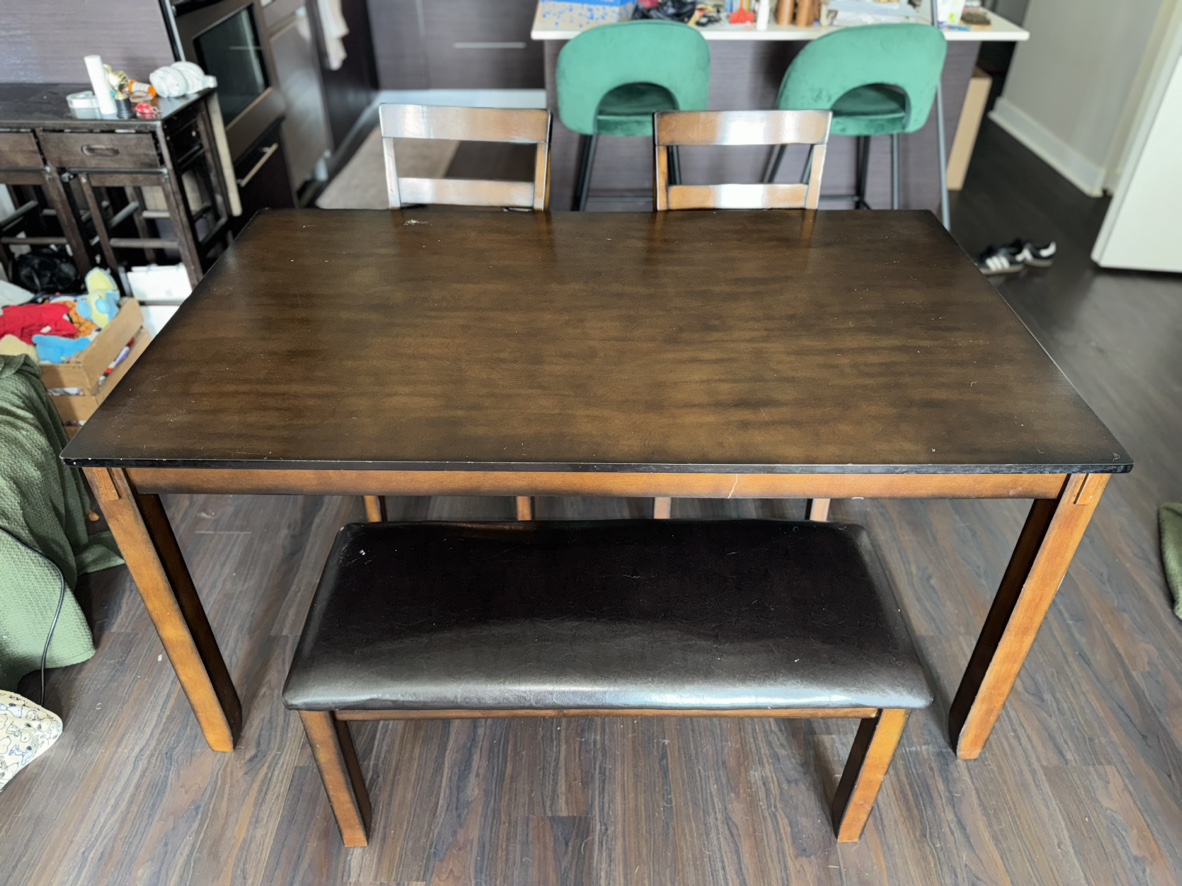 Dark Wood Dining Room Table