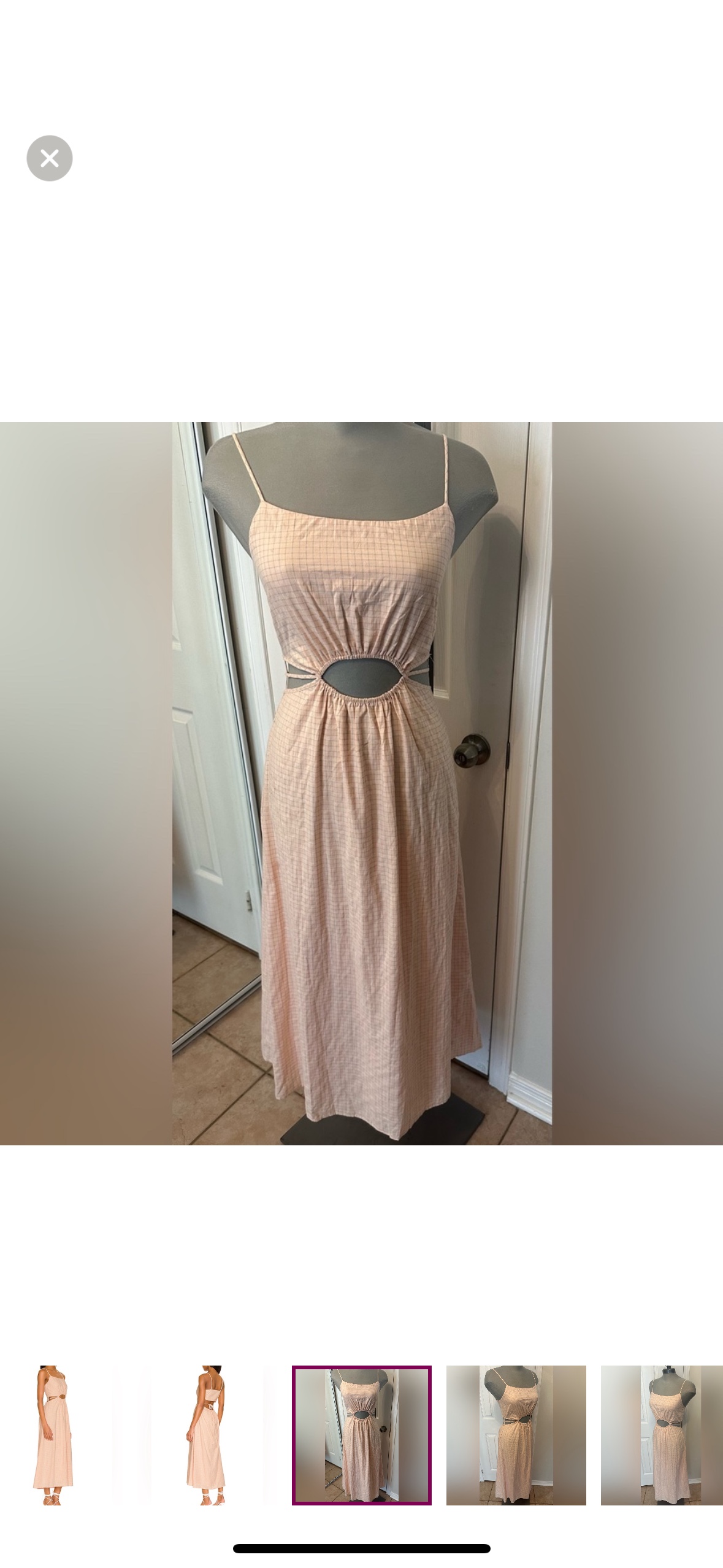 Line & Dot Harmony Dress in Peach & Pink Multi in small - photo 4