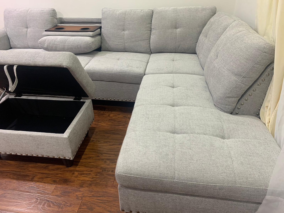 3 piece upholstered sectional - photo 5