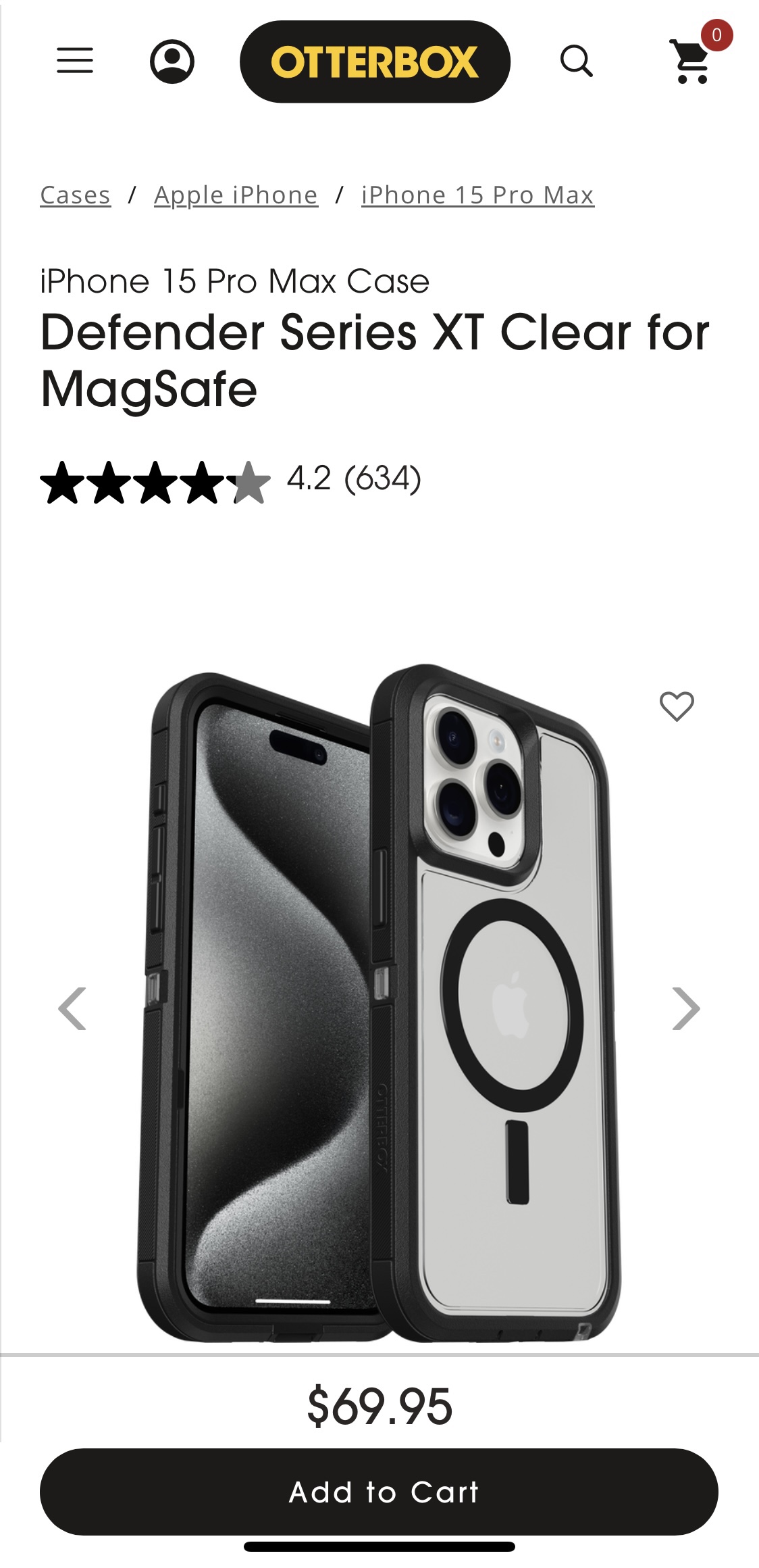 OtterBox iPhone 15 Pro Case image indicator(4)