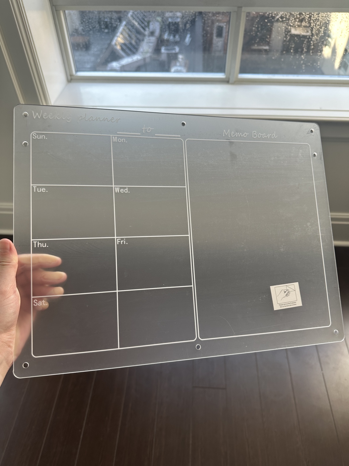 Dry-erase weekly calendar thumbnail