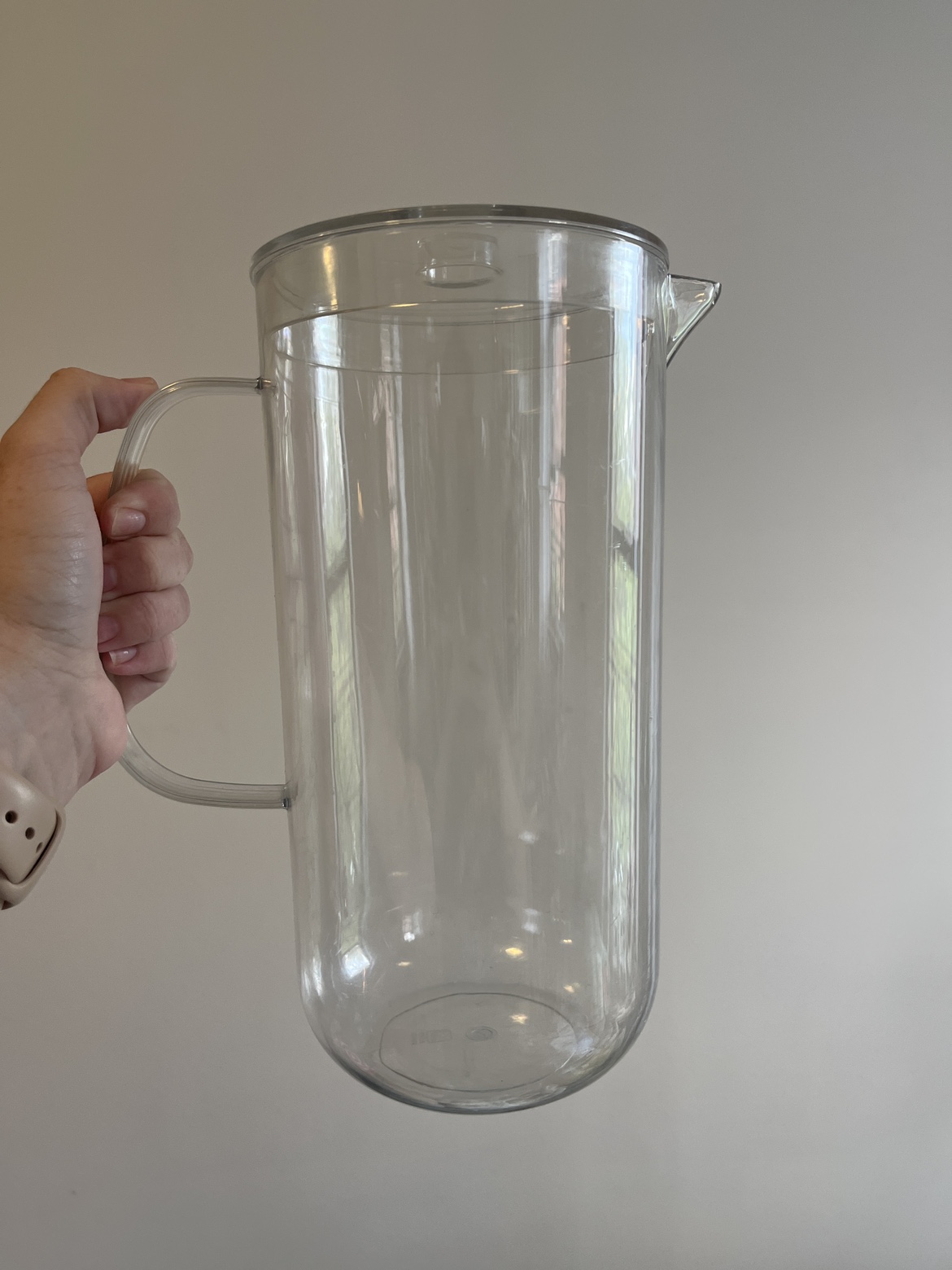 Big plastic pitcher