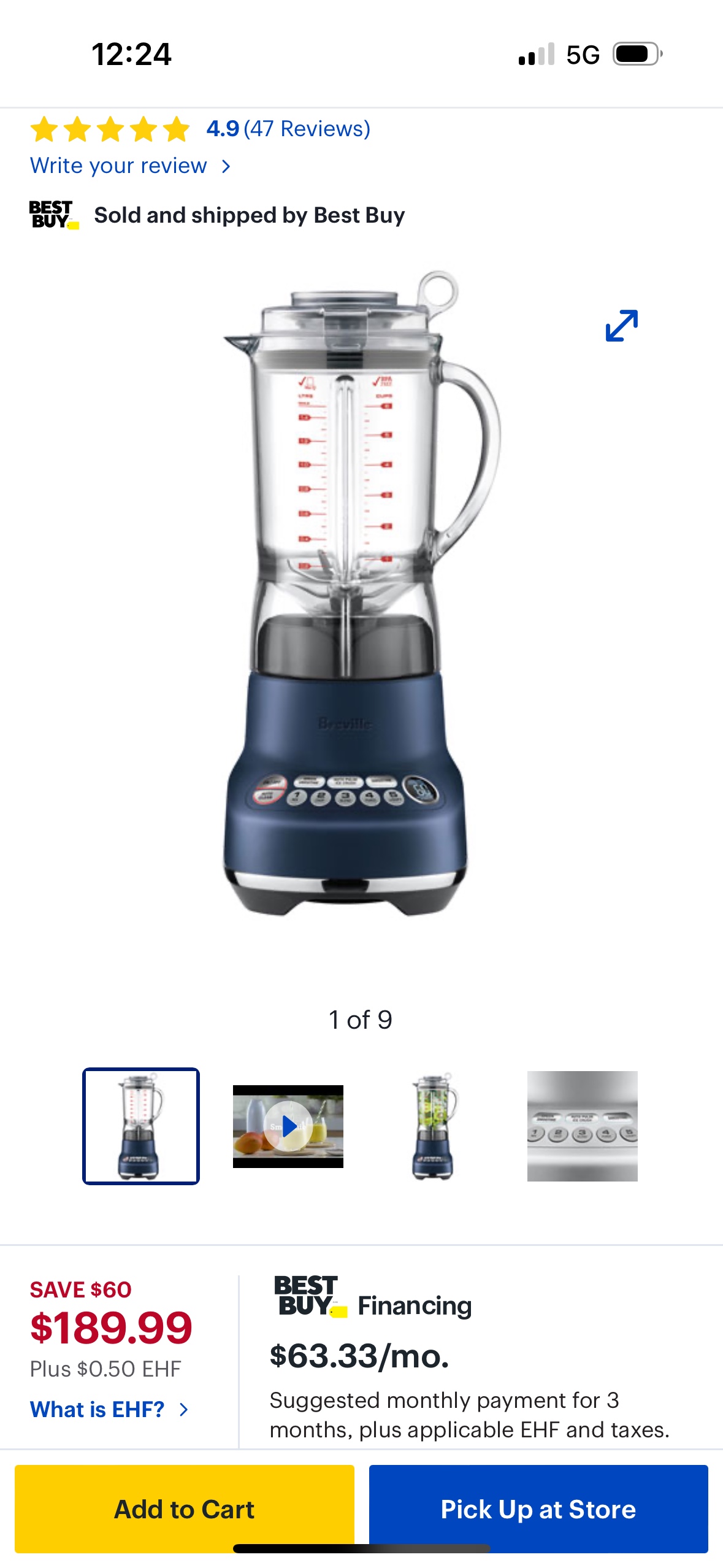Breville Blender (1100W,1.5L) image indicator(7)