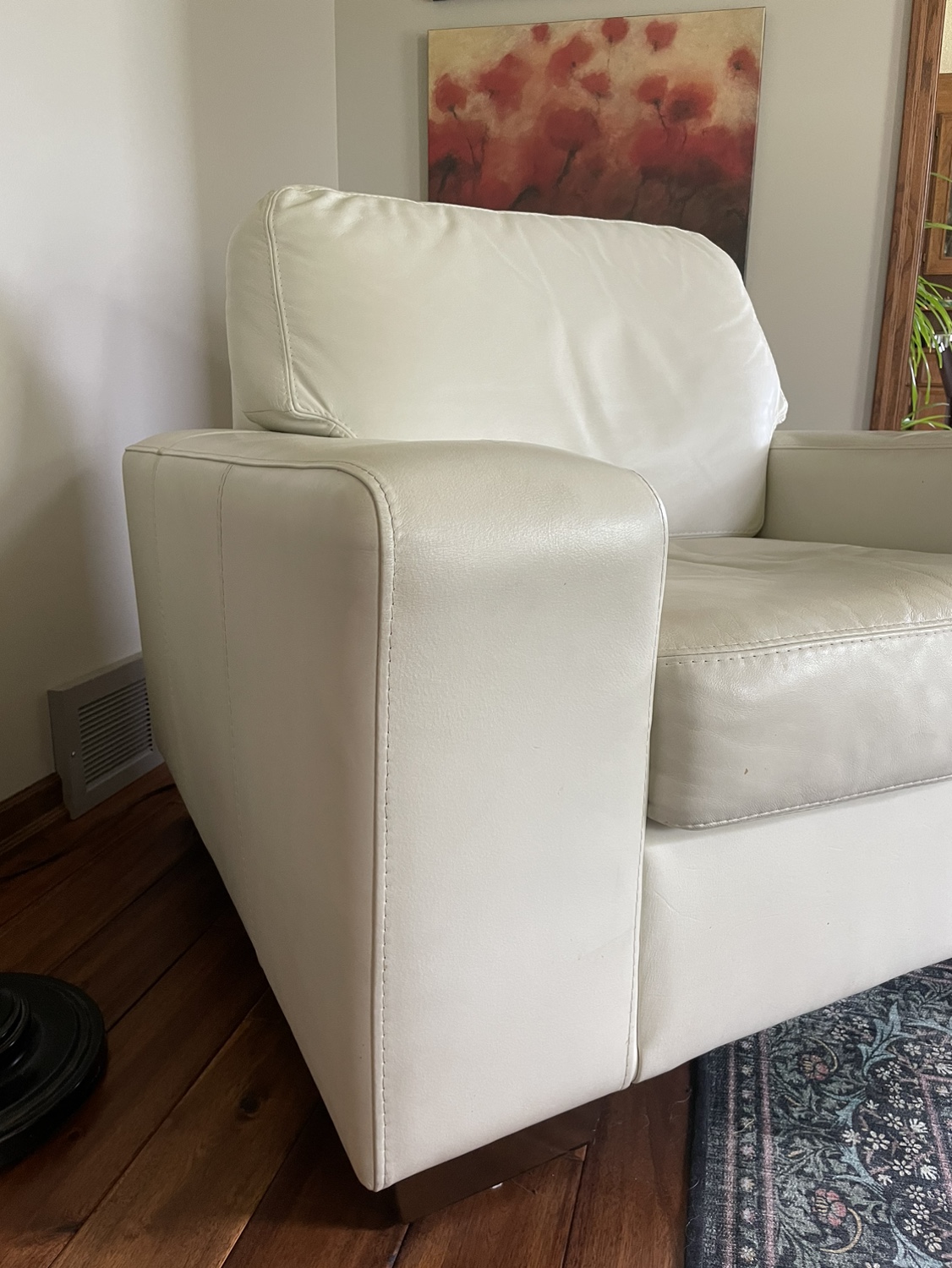 Leather Natuzzi Armchair and Sofa