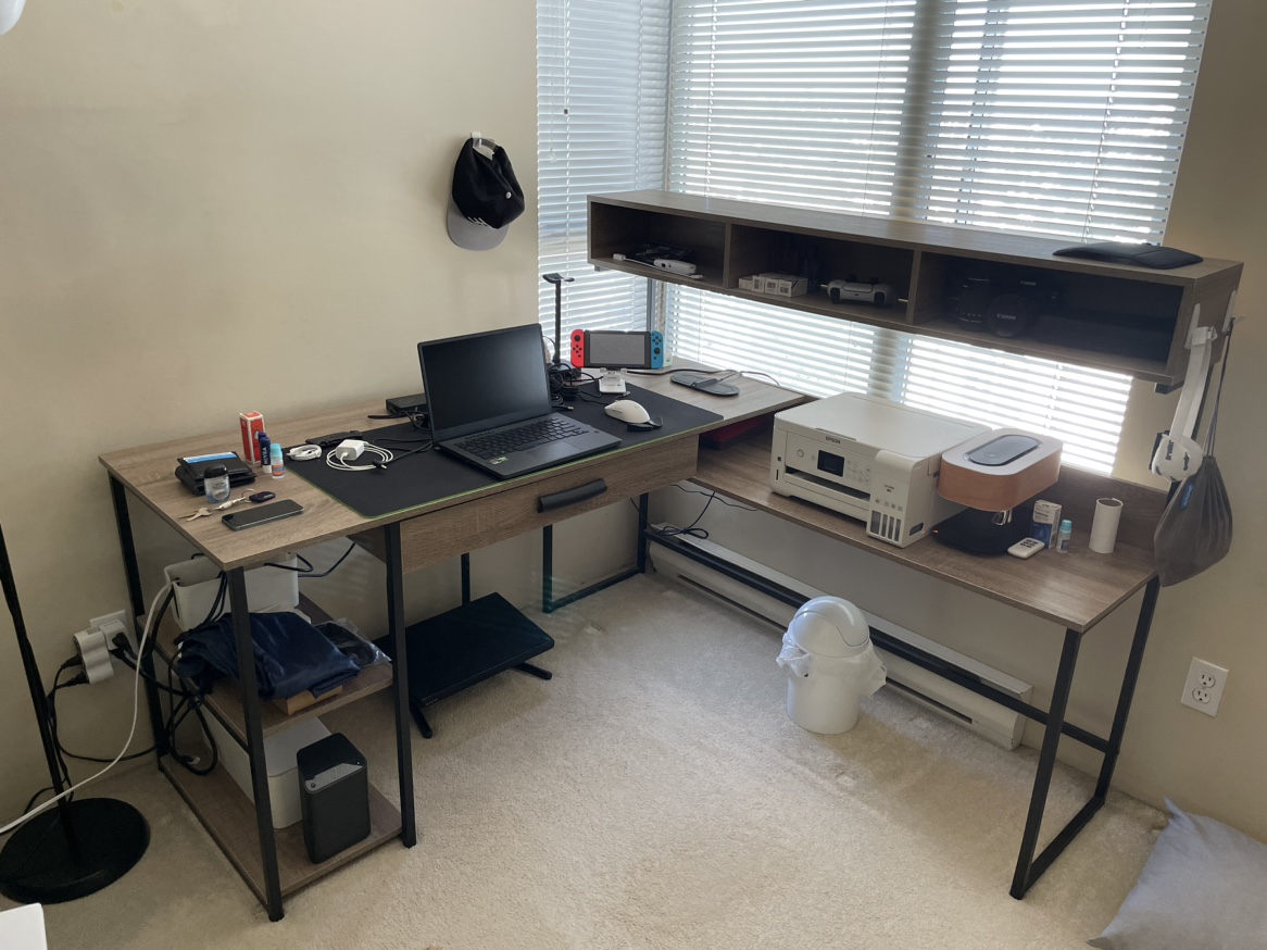 QUICK MOVING OUT SALE - Monarch L shape desk from wayfair
