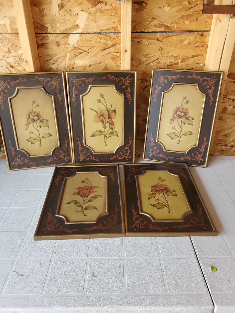 Set of 5 Floral Wall Art thumbnail