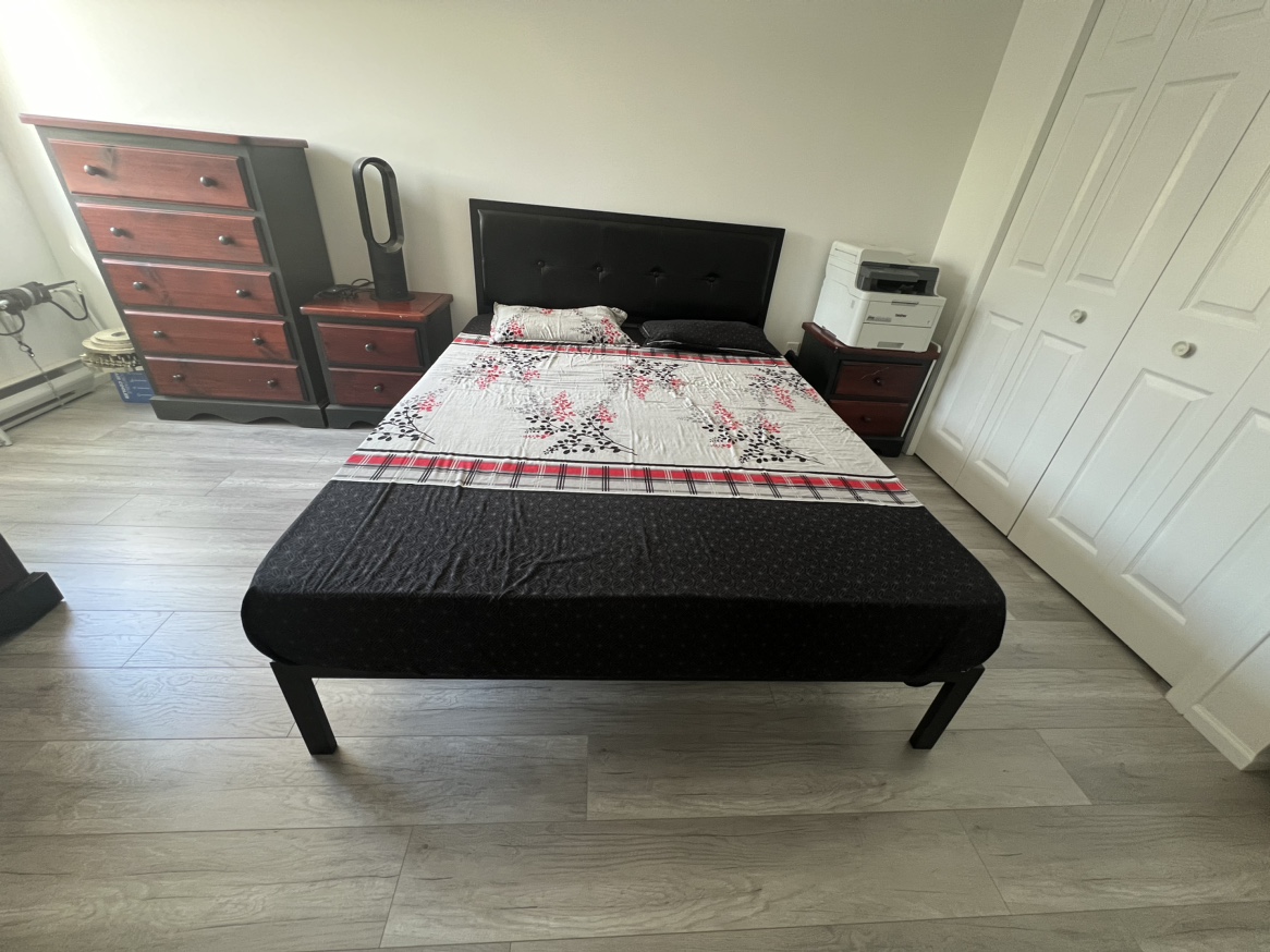 Queen bed frame with all furniture