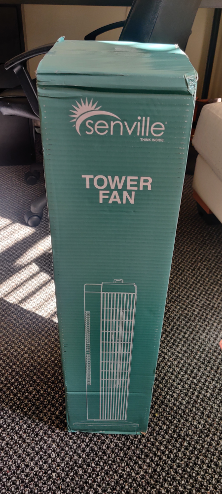 Senville 27" Standing Fan  with 60° Oscillation, 3 Speed, - photo 2
