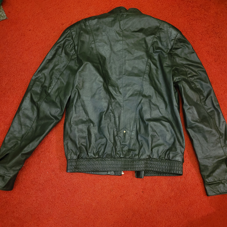 vintage leather jacket size. 38 lightweight women's small image indicator(2)