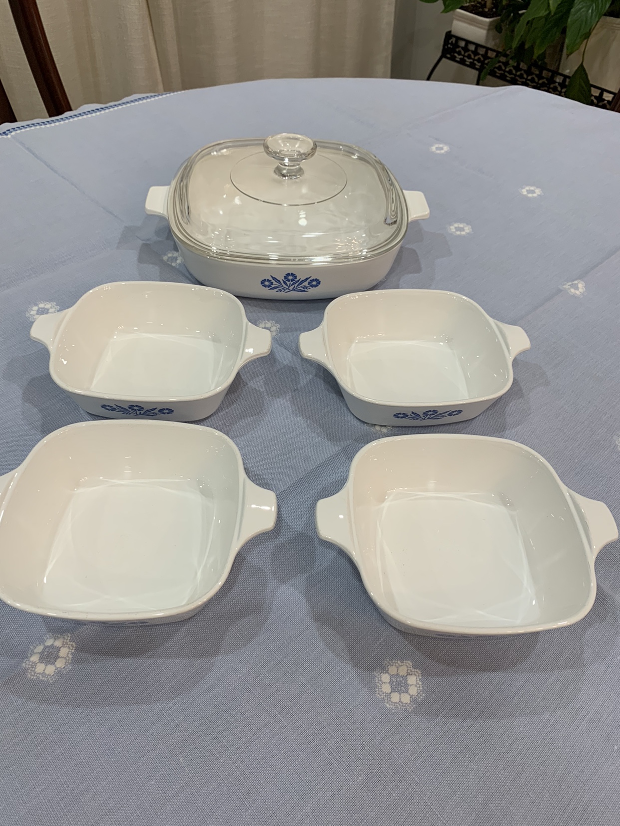 5 Corning Ware Cornflower Casseroles image indicator(10)