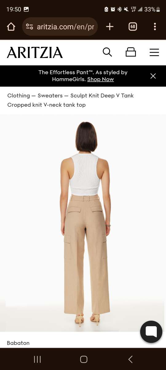 babaton sculpt knit v-neck top - photo 3