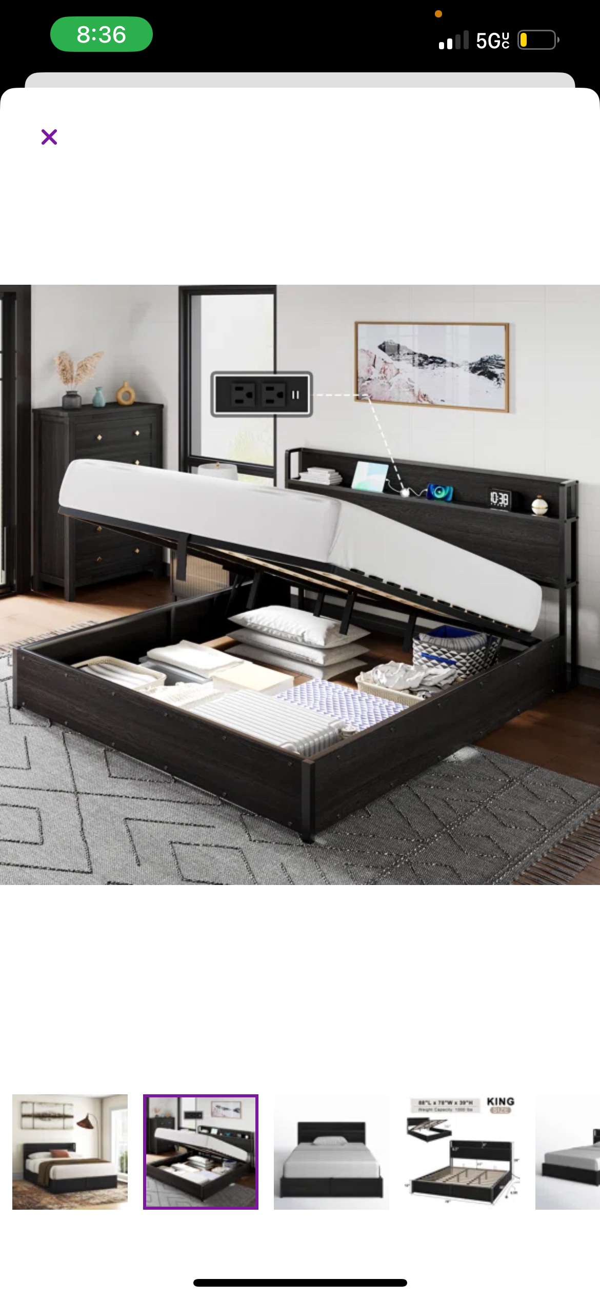 Queen size bed frame