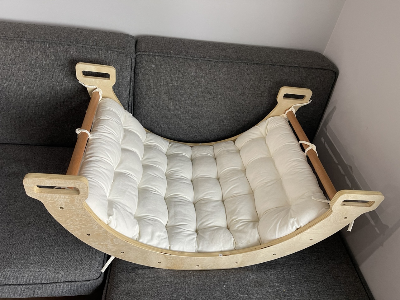 Wooden Arch climbing ladder for babies