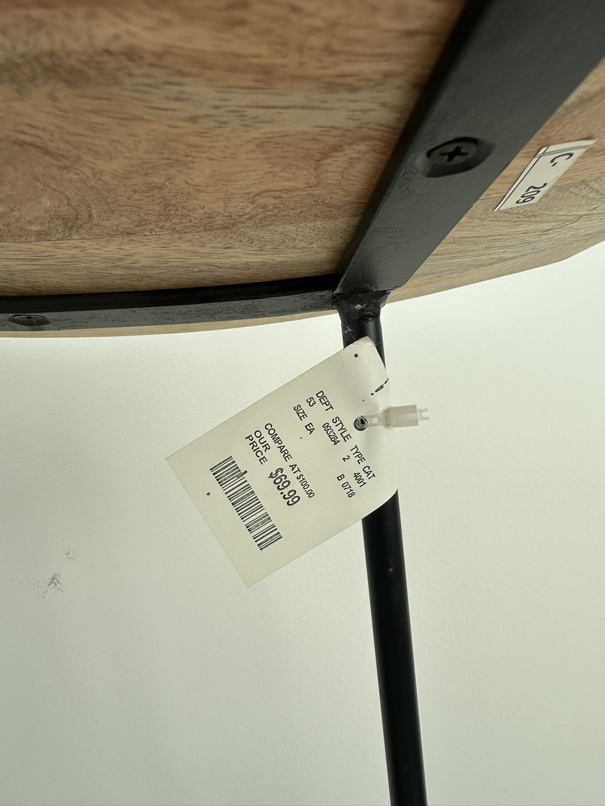 Set of Tall Oak Barstools - photo 3