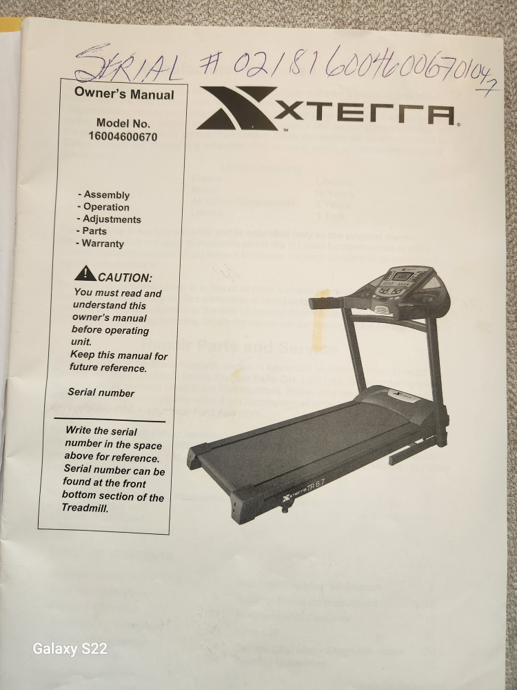 XTERRA 7.6  3.5 HP folding treadmill image indicator(8)
