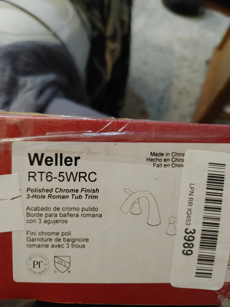 Pfister Polished Chrome Finish 3 Hole Roman Tub Trim. 🧡 image indicator(6)