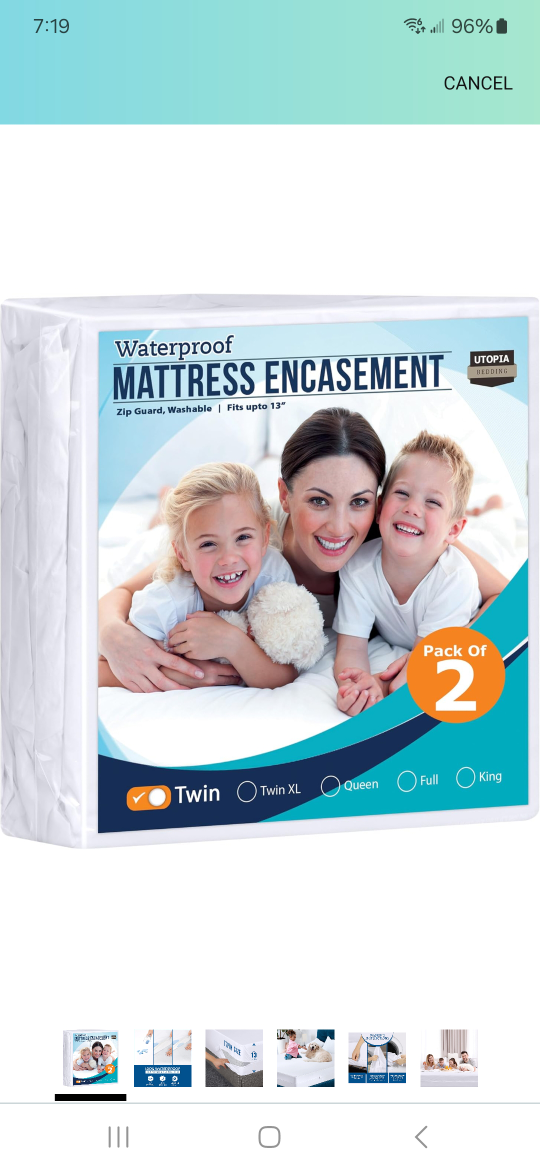 Waterproof Twin Mattress Encasement (2)