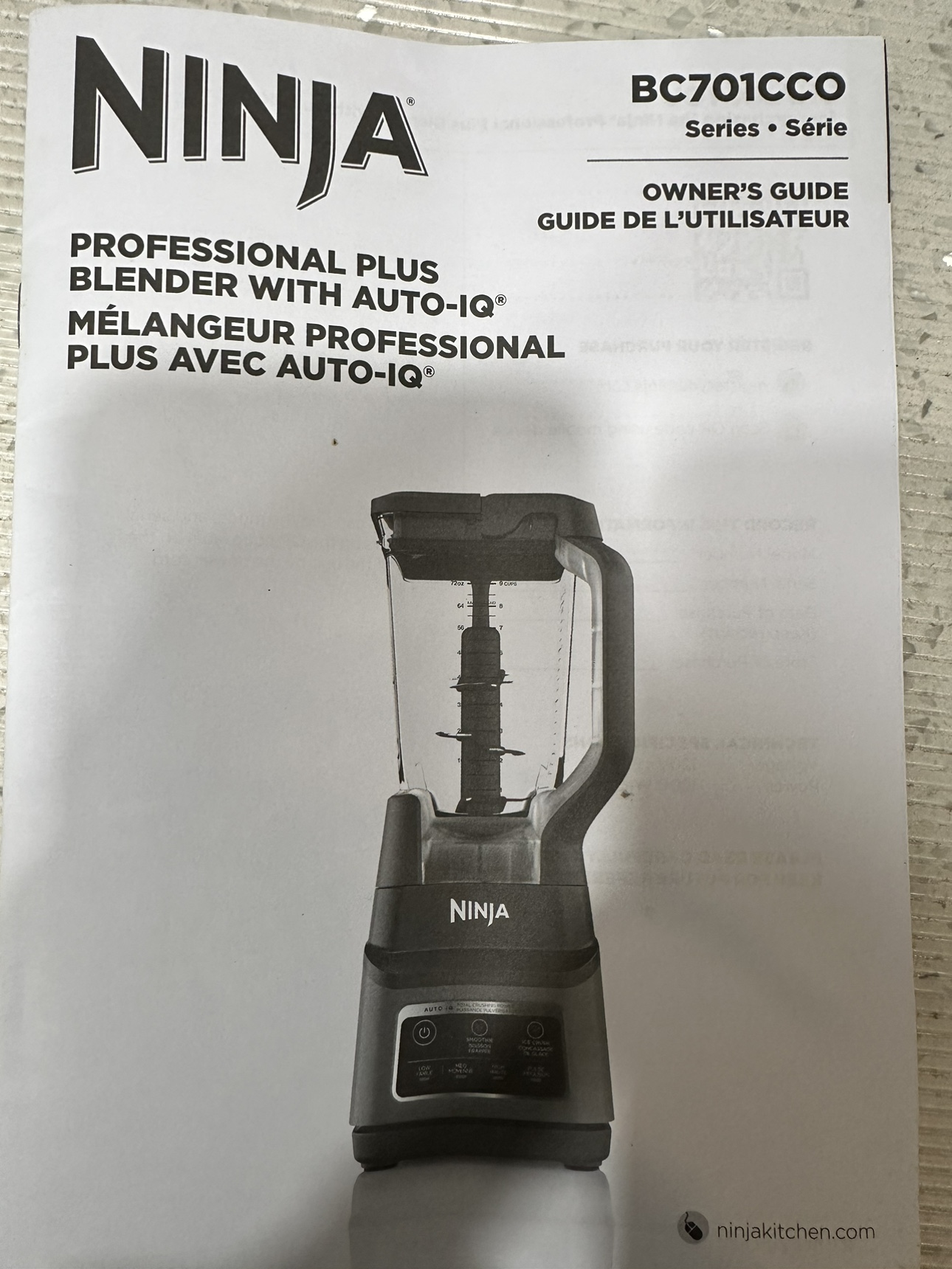 Ninja Professional plus blender with Auto IQ