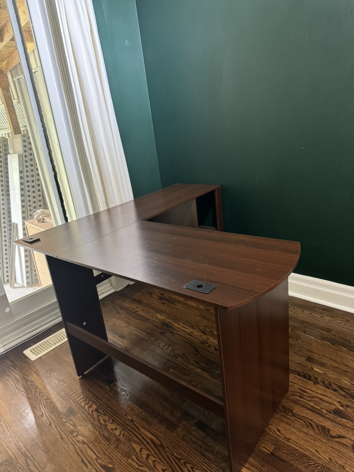 Wooden L-Shaped Desk - photo 2