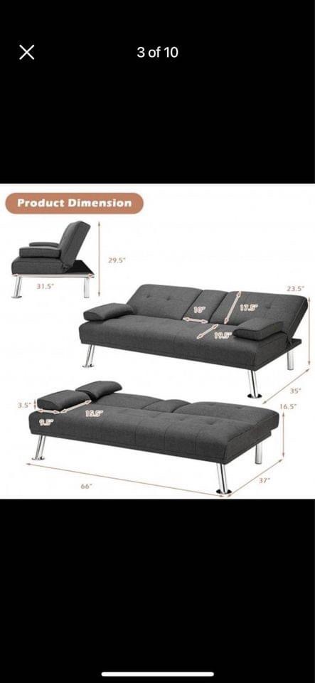 High end Couch/Futon - photo 3